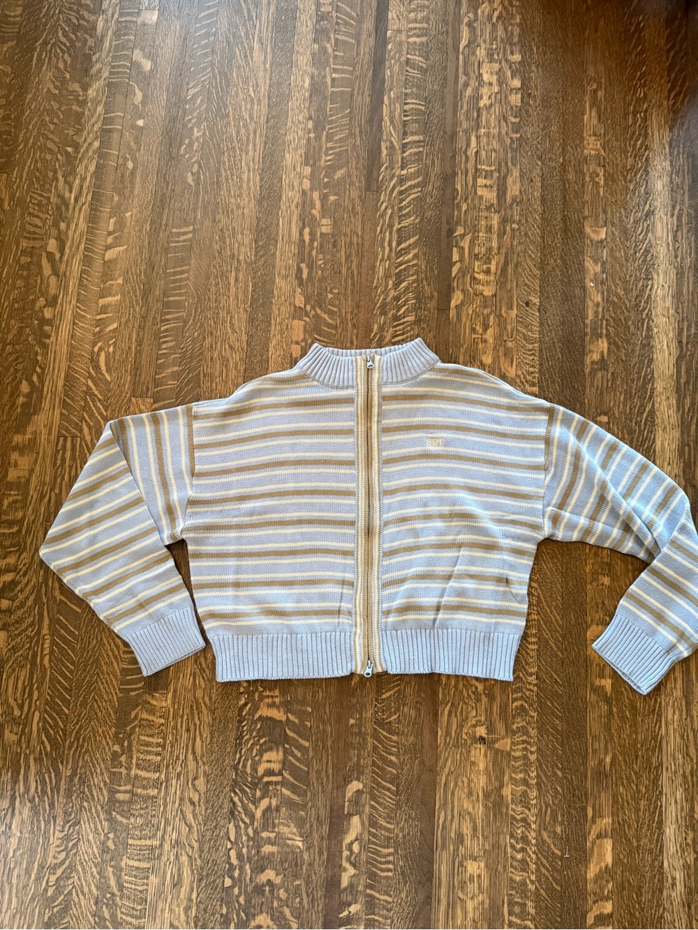 SET Active Weekend Stripe Funnel Zip- size medium